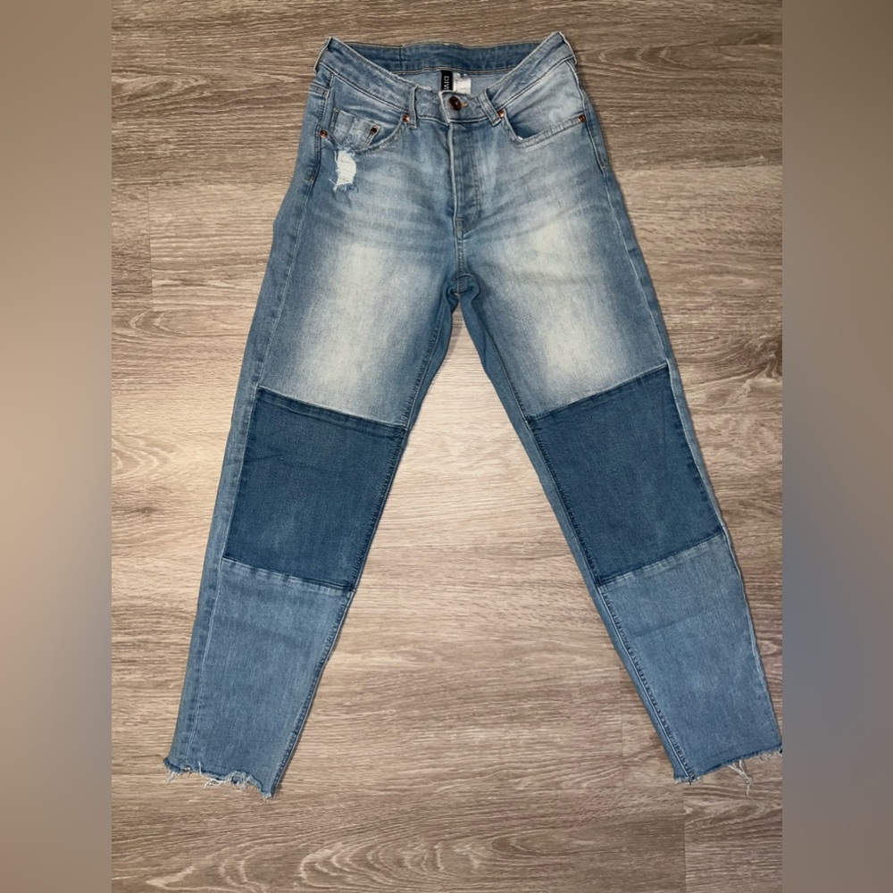 H&M patchwork jeans size 6